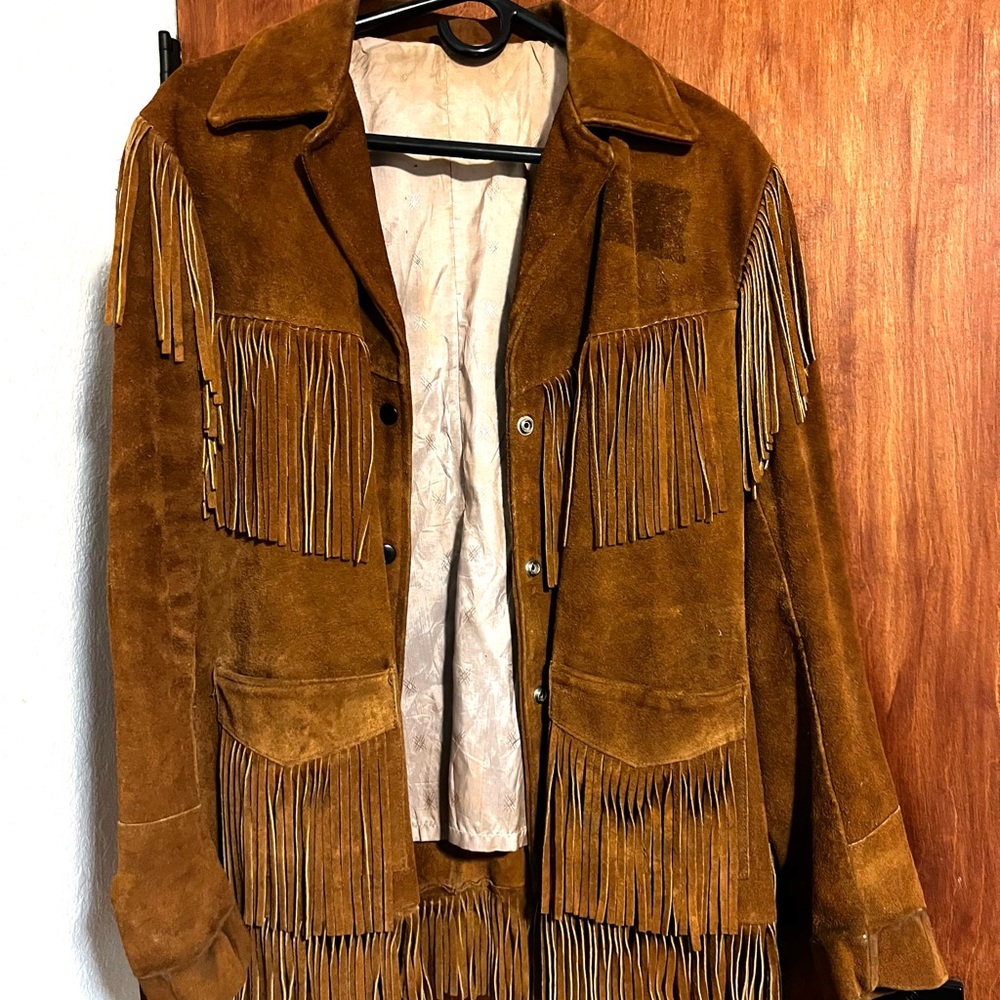 Vintage Western Suede Fringe Jacket